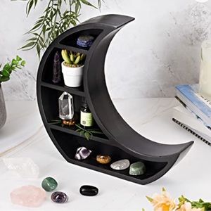 Lunar Designs Crescent Moon Shelf for Crystals
